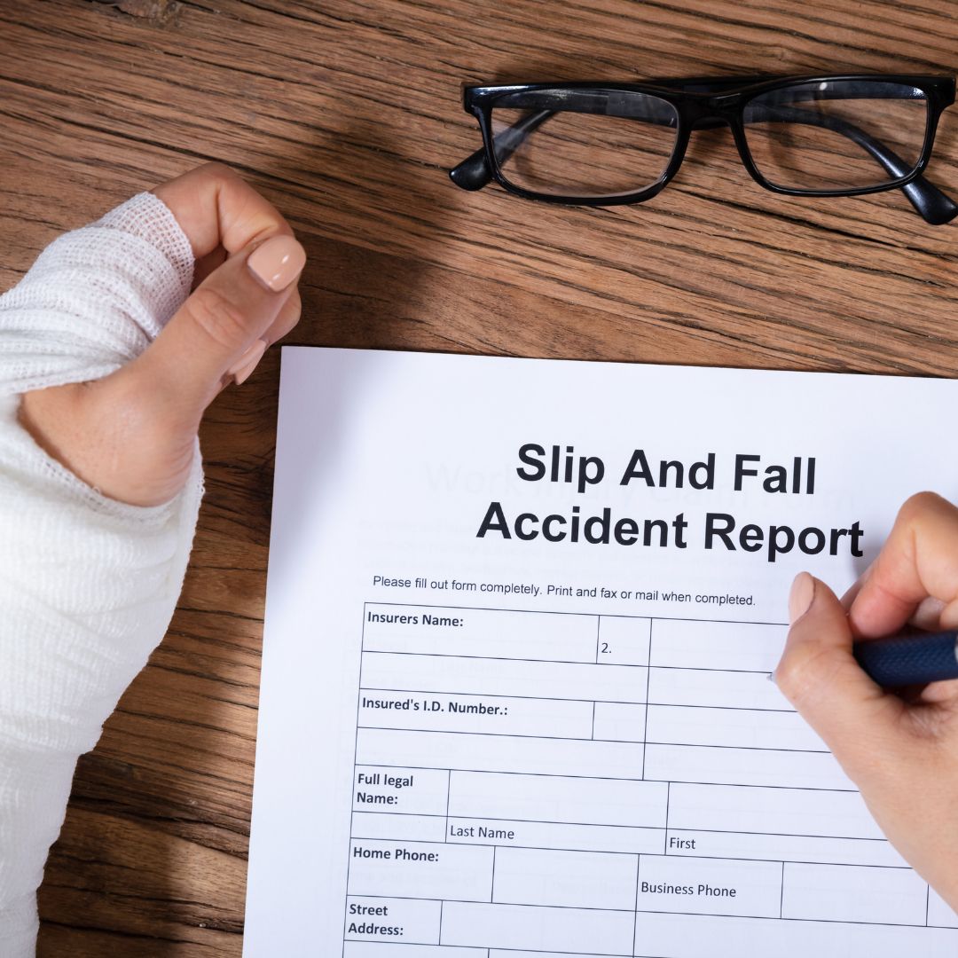 slip and fall injury report